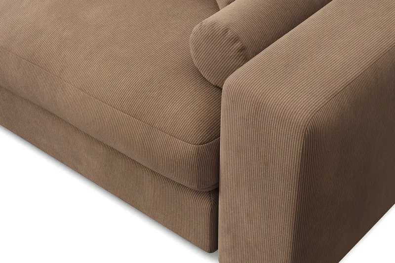 Arken Lyx 3-sits Vändbar L-formad Djup Divansoffa i Manchester - Brun - Möbler - Vardagsrum - Soffor - Divansoffa & schäslong