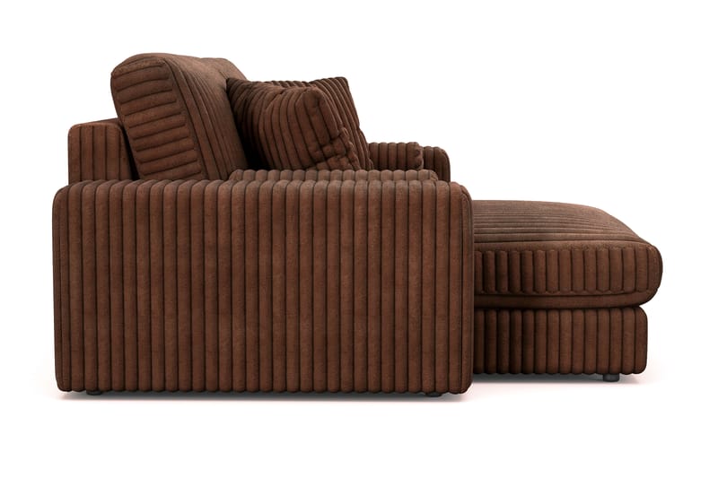 Arken Lyx 3-sits Vändbar L-formad Djup Divansoffa i Manchester - Mörkbrun - Möbler - Vardagsrum - Soffor - Divansoffa & schäslong