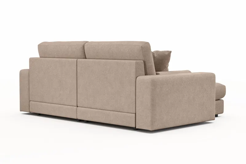 Arken Lyx 3-sits Vändbar L-formad Djup Divansoffa i Tyg - Beige - Möbler - Vardagsrum - Soffor - Divansoffa & schäslong