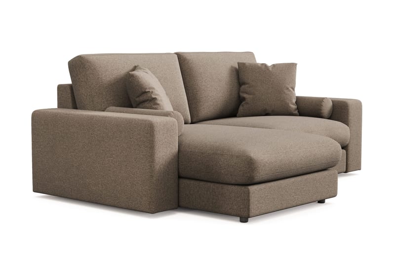 Arken Lyx 3-sits Vändbar L-formad Djup Divansoffa i Tyg - Brun - Möbler - Vardagsrum - Soffor - Divansoffa & schäslong