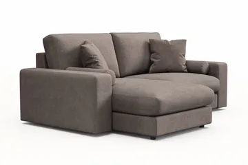 Arken Lyx 3-sits Vändbar L-formad Djup Divansoffa i Tyg - Brun - Möbler - Vardagsrum - Soffor - Divansoffa & schäslong