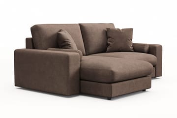 Arken Lyx 3-sits Vändbar L-formad Djup Divansoffa i Tyg - Brun - Möbler - Vardagsrum - Soffor - Divansoffa & schäslong