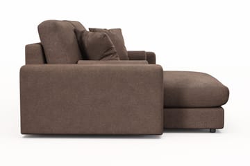 Arken Lyx 3-sits Vändbar L-formad Djup Divansoffa i Tyg - Brun - Möbler - Vardagsrum - Soffor - Divansoffa & schäslong