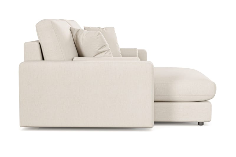 Arken Lyx 3-sits Vändbar L-formad Djup Divansoffa i Tyg - Ljusbeige - Möbler - Vardagsrum - Soffor - Divansoffa & schäslong