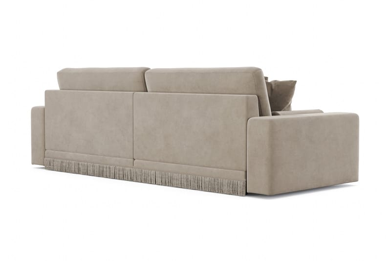 Arken Lyx 4-sits Djup Sammetssoffa - Beige - Möbler - Vardagsrum - Soffor - Sammetssoffor