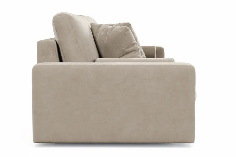 Arken Lyx 4-sits Djup Sammetssoffa - Beige - Möbler - Vardagsrum - Soffor - Sammetssoffor