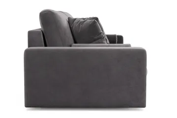 Arken Lyx 4-sits Djup Sammetssoffa - Mörkgrå - Möbler - Vardagsrum - Soffor - 4-sits soffor