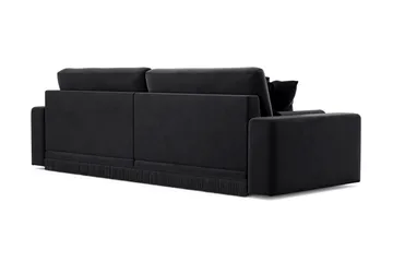 Arken Lyx 4-sits Djup Sammetssoffa - Svart - Möbler - Vardagsrum - Soffor - Sammetssoffor