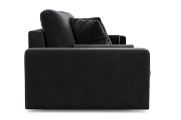Arken Lyx 4-sits Djup Sammetssoffa - Svart - Möbler - Vardagsrum - Soffor - Sammetssoffor