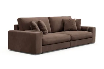 Arken Lyx 4-sits Djup Soffa i Manchester - Brun - Möbler - Vardagsrum - Soffor - 4-sits soffor