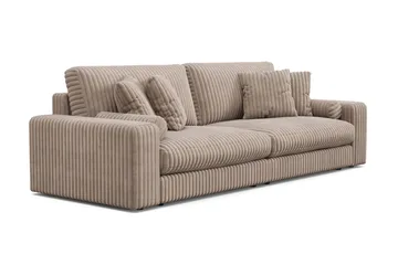 Arken Lyx 4-sits Djup Soffa i Manchester - Greige - Möbler - Vardagsrum - Soffor - 4-sits soffor