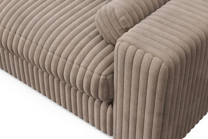 Arken Lyx 4-sits Djup Soffa i Manchester - Greige - Möbler - Vardagsrum - Soffor - 4-sits soffor