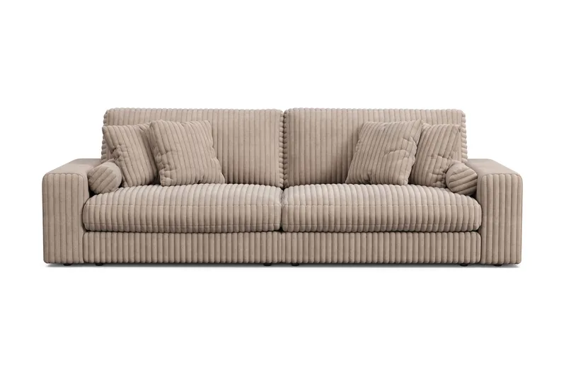 Arken Lyx 4-sits Djup Soffa i Manchester - Greige - Möbler - Vardagsrum - Soffor - 4-sits soffor