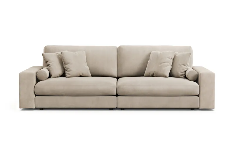Arken Lyx 4-sits Djup Soffa i Manchester - Greige - Möbler - Vardagsrum - Soffor - 4-sits soffor