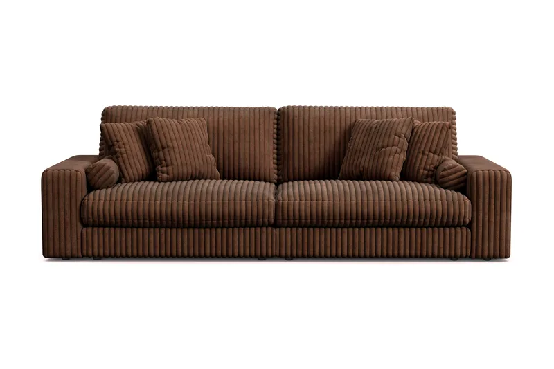 Arken Lyx 4-sits Djup Soffa i Manchester - Mörkbrun - Möbler - Vardagsrum - Soffor - 4-sits soffor