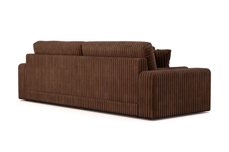 Arken Lyx 4-sits Djup Soffa i Manchester - Mörkbrun - Möbler - Vardagsrum - Soffor - 4-sits soffor