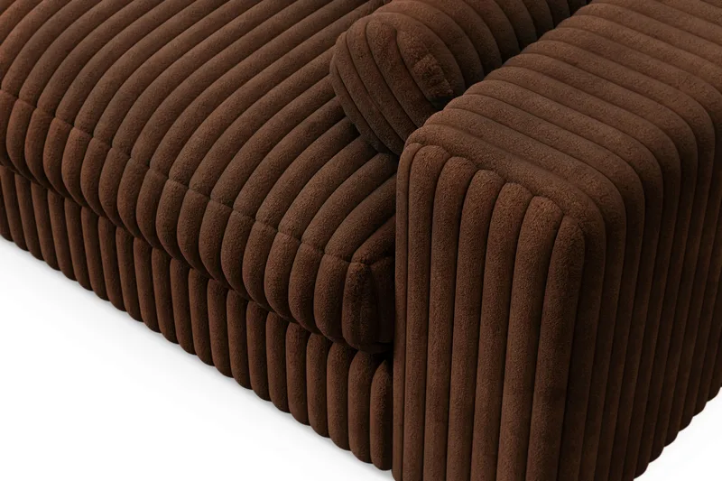 Arken Lyx 4-sits Djup Soffa i Manchester - Mörkbrun - Möbler - Vardagsrum - Soffor - 4-sits soffor