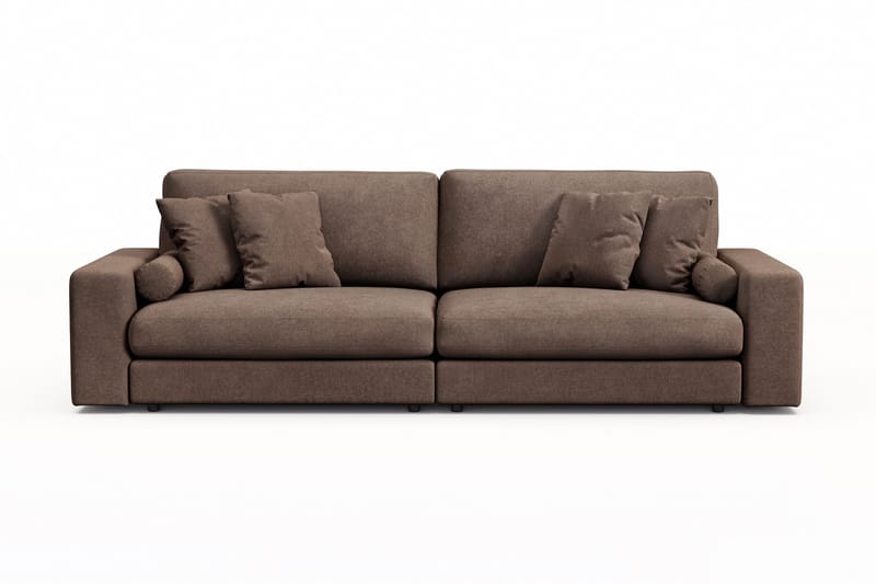 Arken Lyx 4-sits Djup Soffa i Tyg - Brun - Möbler - Vardagsrum - Soffor - 4-sits soffor
