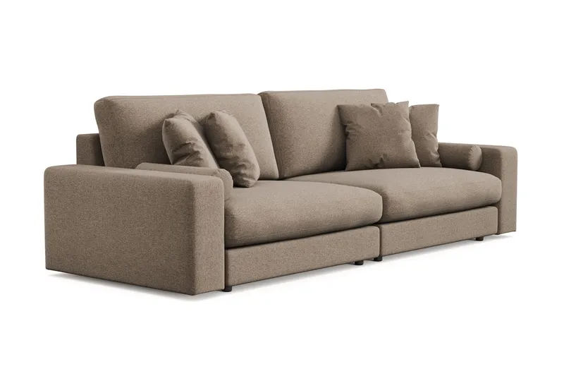 Arken Lyx 4-sits Djup Soffa i Tyg - Brun - Möbler - Vardagsrum - Soffor - 4-sits soffor