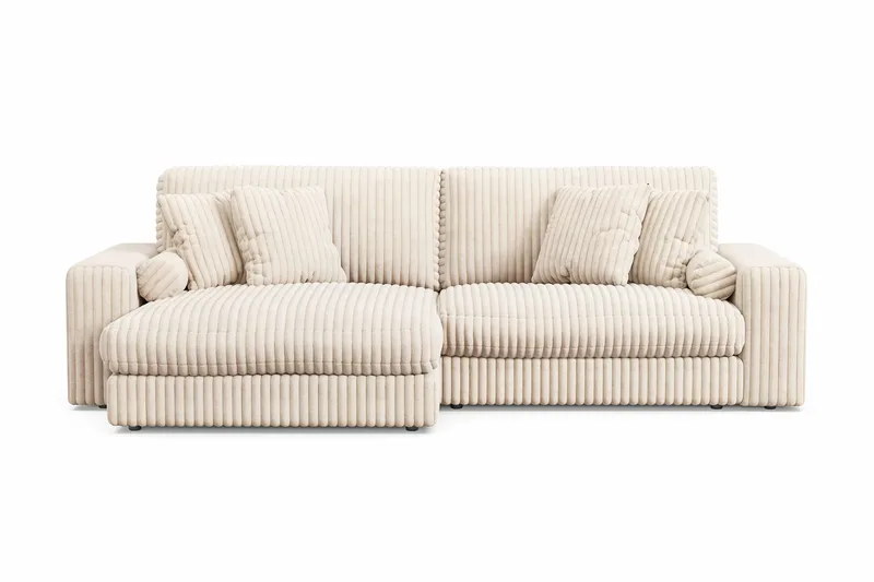 Arken Lyx 4-sits Vändbar L-formad Djup Divansoffa i Manchester, Beige