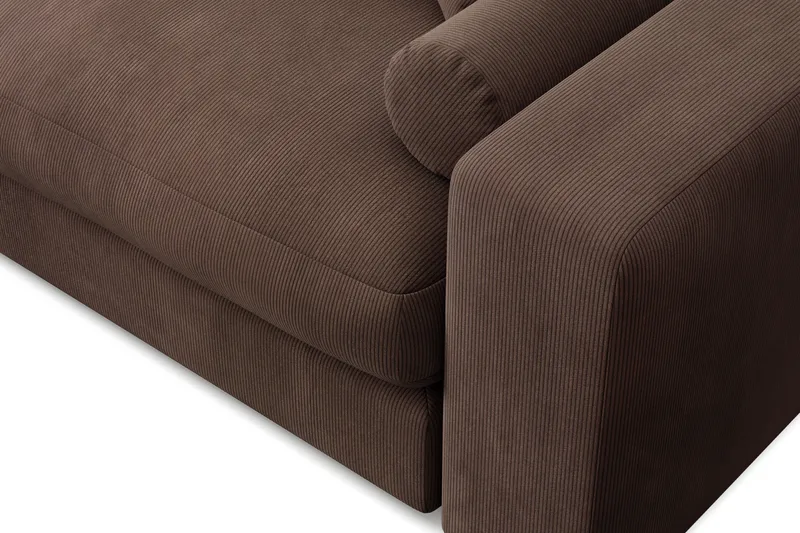 Arken Lyx 4-sits Vändbar L-formad Djup Divansoffa i Manchester - Brun - Möbler - Vardagsrum - Soffor - Divansoffa & schäslong