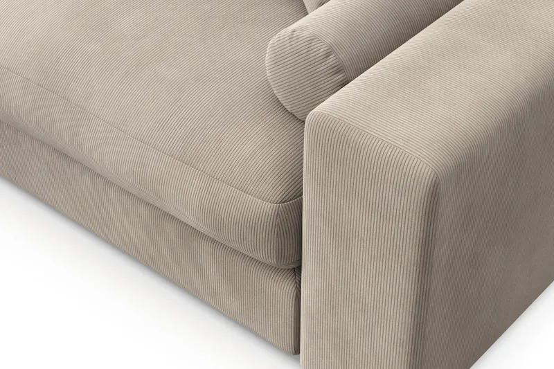 Arken Lyx 4-sits Vändbar L-formad Djup Divansoffa i Manchester - Greige - Möbler - Vardagsrum - Soffor - Divansoffa & schäslong