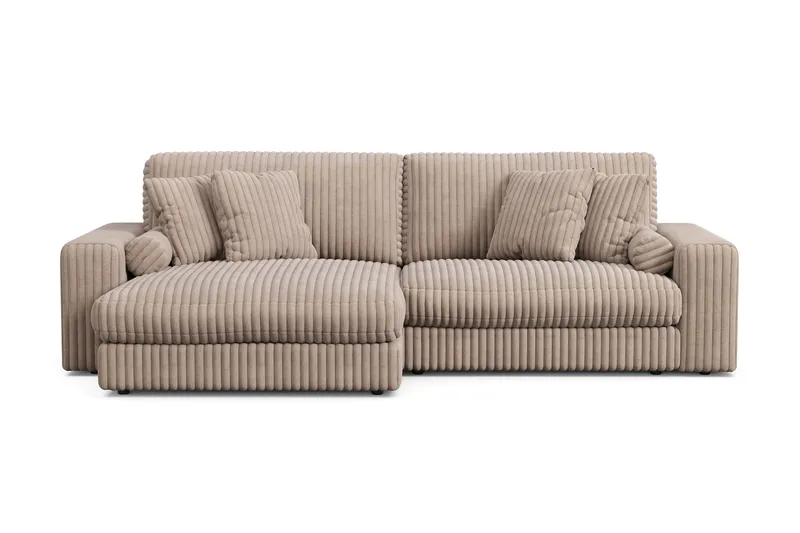 Arken Lyx 4-sits Vändbar L-formad Djup Divansoffa i Manchester, Greige