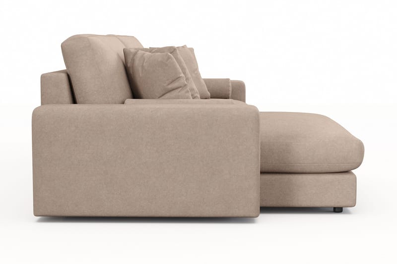 Arken Lyx 4-sits Vändbar L-formad Djup Divansoffa i Tyg - Beige - Möbler - Vardagsrum - Soffor - Divansoffa & schäslong