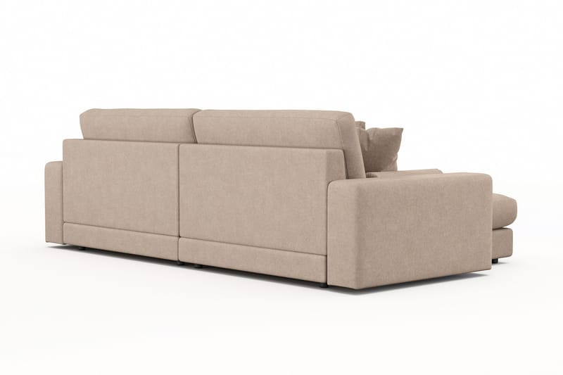 Arken Lyx 4-sits Vändbar L-formad Djup Divansoffa i Tyg - Beige - Möbler - Vardagsrum - Soffor - Divansoffa & schäslong