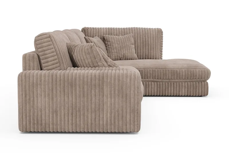 Arken Lyx 5-sits Högervänd Djup Soffa med Divan i Manchester - Greige - Möbler - Vardagsrum - Soffor - Divansoffa & schäslong