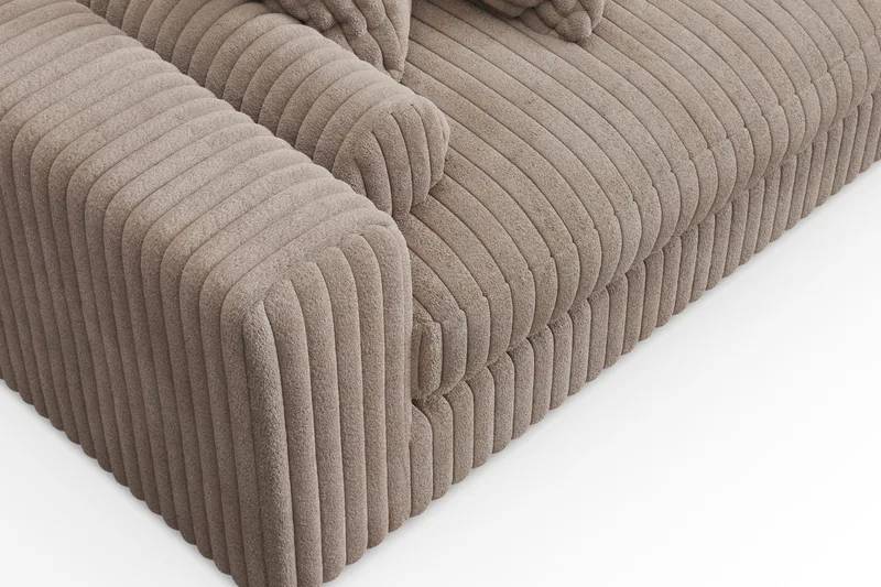 Arken Lyx 5-sits Högervänd Djup Soffa med Divan i Manchester - Greige - Möbler - Vardagsrum - Soffor - Divansoffa & schäslong