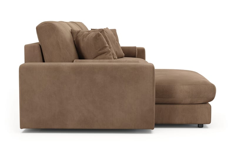 Arken Lyx 5-sits Vändbar L-formad Djup Divansoffa i Manchester - Brun - Möbler - Vardagsrum - Soffor - Divansoffa & schäslong