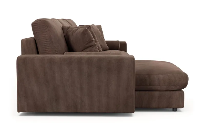 Arken Lyx 5-sits Vändbar L-formad Djup Divansoffa i Manchester - Brun - Möbler - Vardagsrum - Soffor - Divansoffa & schäslong