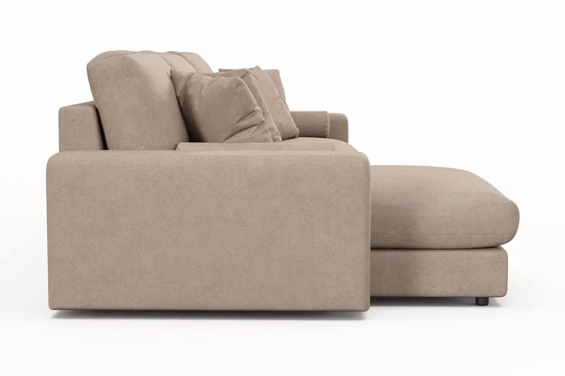Arken Lyx 5-sits Vändbar L-formad Djup Divansoffa i Tyg - Beige - Möbler - Vardagsrum - Soffor - Divansoffa & schäslong