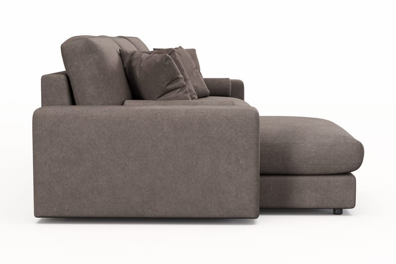 Arken Lyx 5-sits Vändbar L-formad Djup Divansoffa i Tyg - Brun - Möbler - Vardagsrum - Soffor - Divansoffa & schäslong