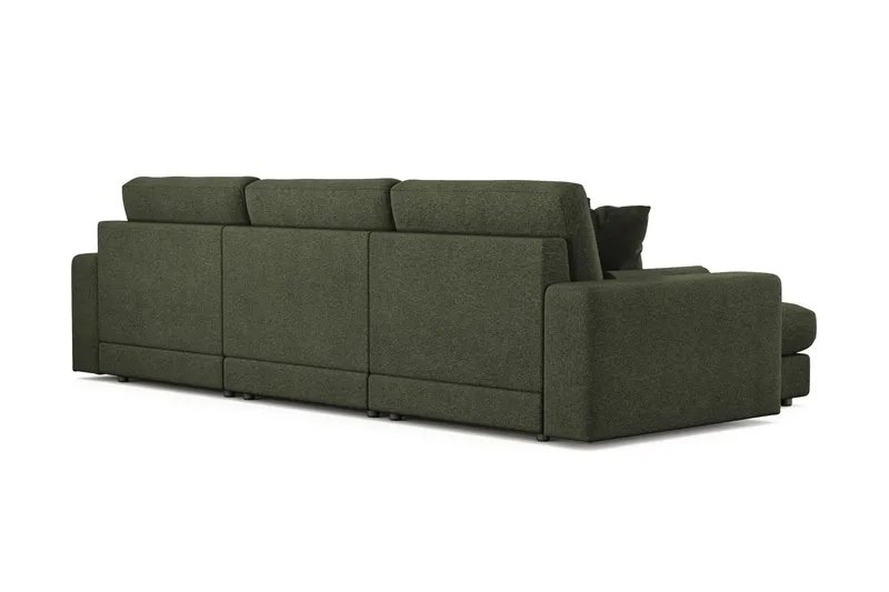 Arken Lyx 5-sits Vändbar L-formad Djup Divansoffa i Tyg - Grön - Möbler - Vardagsrum - Soffor - Divansoffa & schäslong