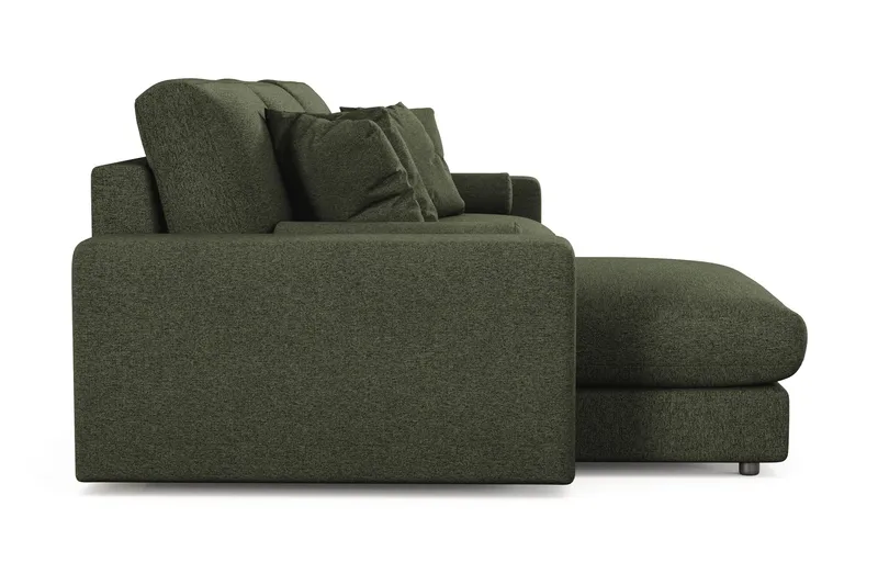 Arken Lyx 5-sits Vändbar L-formad Djup Divansoffa i Tyg - Grön - Möbler - Vardagsrum - Soffor - Divansoffa & schäslong