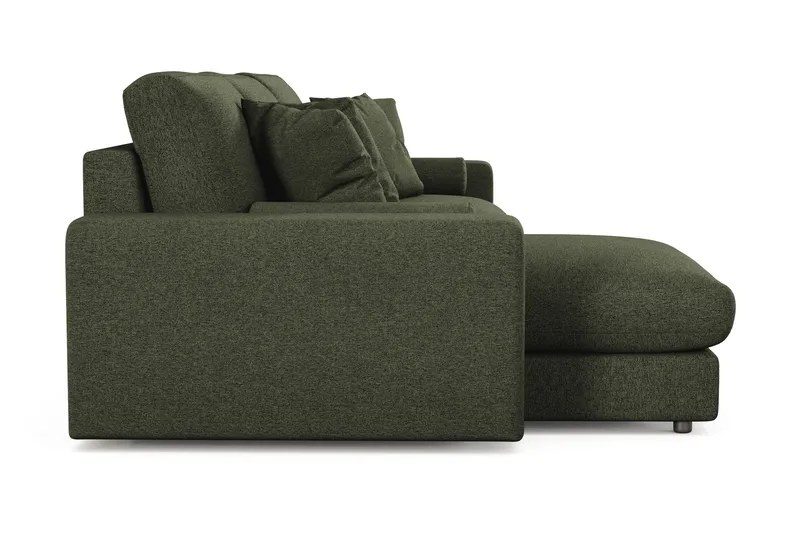 Arken Lyx 5-sits Vändbar L-formad Djup Divansoffa i Tyg - Grön - Möbler - Vardagsrum - Soffor - Divansoffa & schäslong
