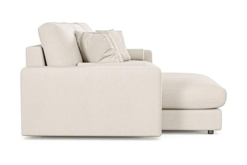 Arken Lyx 5-sits Vändbar L-formad Djup Divansoffa i Tyg - Ljusbeige - Möbler - Vardagsrum - Soffor - Divansoffa & schäslong