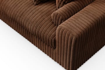 Arken Lyx 5-sits Vänstervänd Djup Soffa med Divan i Manchester - Mörkbrun - Möbler - Vardagsrum - Soffor - Divansoffa & schäslong