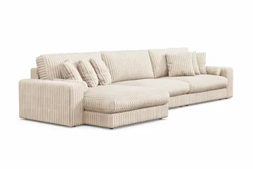 Arken Lyx 6-sits Vändbar L-formad Djup Divansoffa i Manchester - Beige - Möbler - Vardagsrum - Soffor - Divansoffa & schäslong