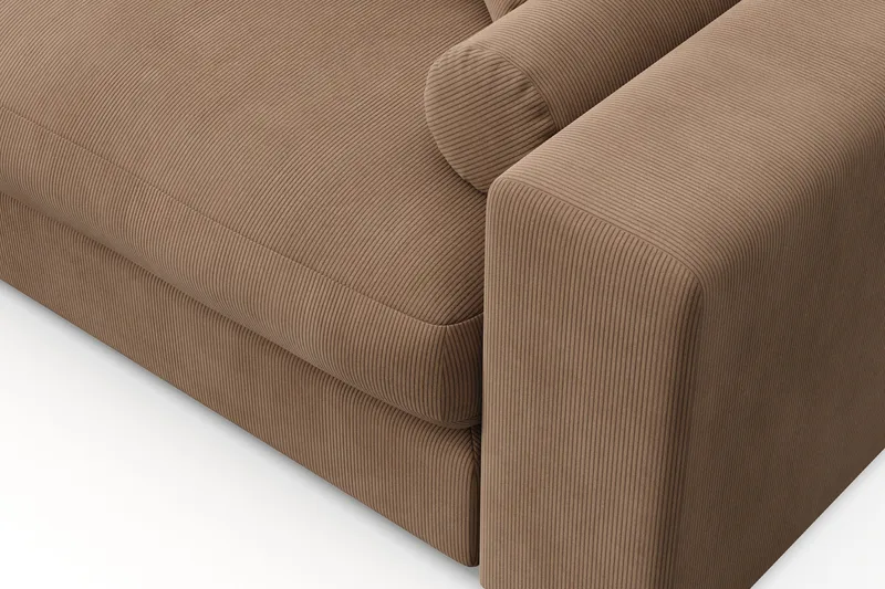 Arken Lyx 6-sits Vändbar L-formad Djup Divansoffa i Manchester - Brun - Möbler - Vardagsrum - Soffor - Divansoffa & schäslong