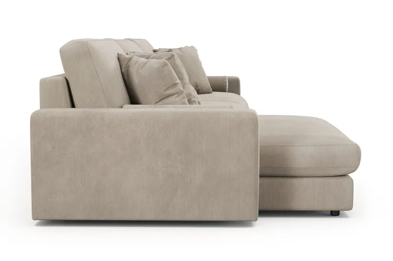 Arken Lyx 6-sits Vändbar L-formad Djup Divansoffa i Manchester - Greige - Möbler - Vardagsrum - Soffor - Divansoffa & schäslong