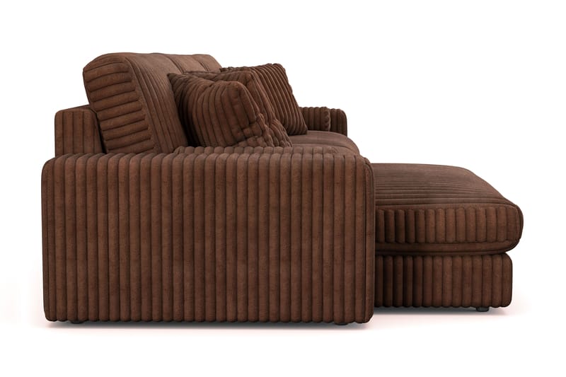 Arken Lyx 6-sits Vändbar L-formad Djup Divansoffa i Manchester - Mörkbrun - Möbler - Vardagsrum - Soffor - Divansoffa & schäslong