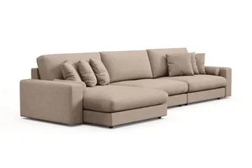 Arken Lyx 6-sits Vändbar L-formad Djup Divansoffa i Tyg - Beige - Möbler - Vardagsrum - Soffor - Divansoffa & schäslong