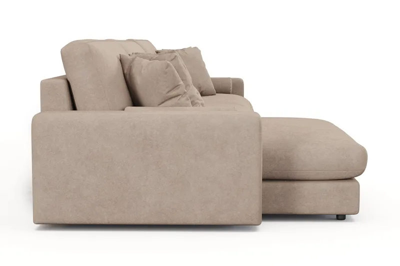 Arken Lyx 6-sits Vändbar L-formad Djup Divansoffa i Tyg - Beige - Möbler - Vardagsrum - Soffor - Divansoffa & schäslong