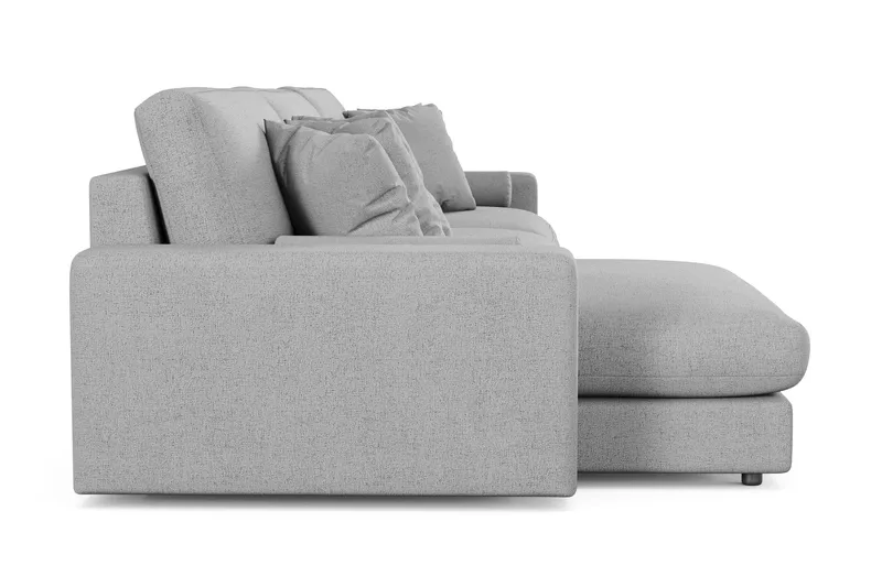 Arken Lyx 6-sits Vändbar L-formad Djup Divansoffa i Tyg - Ljusgrå - Möbler - Vardagsrum - Soffor - Divansoffa & schäslong