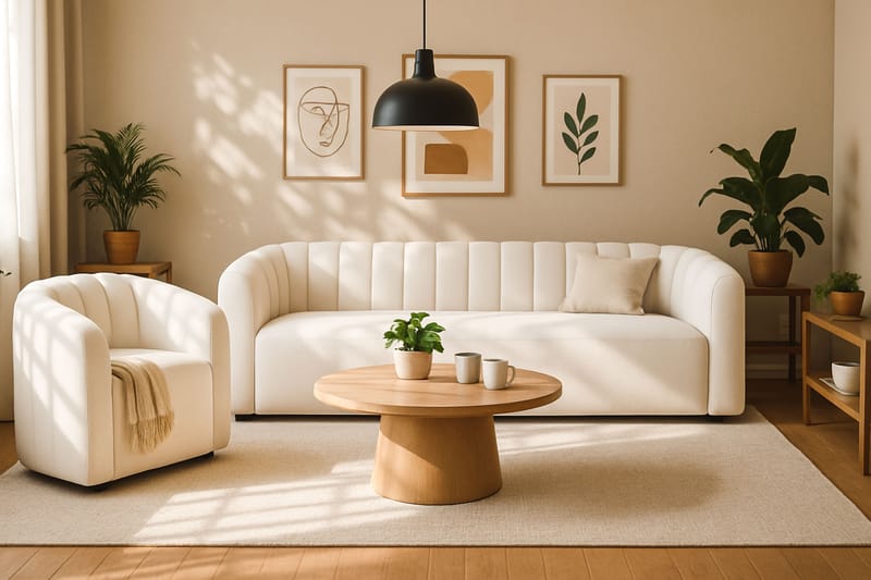 Avadala 3-sits Soffa - Beige - Möbler - Vardagsrum - Soffor - 3-sits soffor