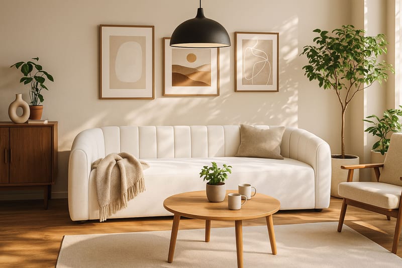 Avadala 4-sits Soffa - Beige - Möbler - Vardagsrum - Soffor - 4-sits soffor