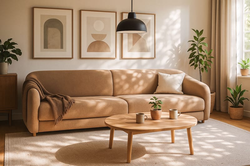 Axelfors 4-sits Soffa - Brun - Möbler - Vardagsrum - Soffor - 4-sits soffor